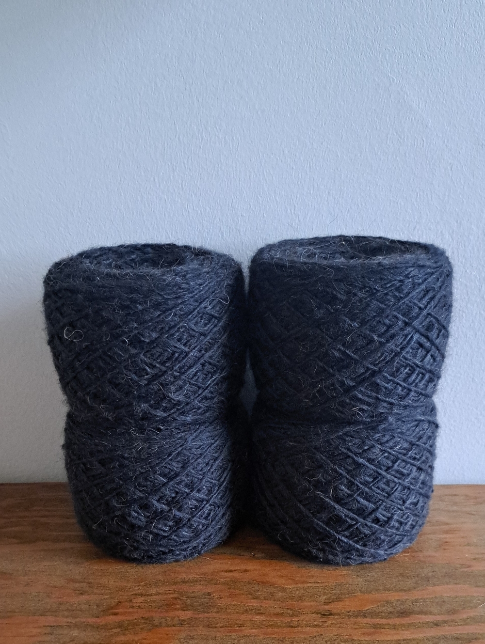 Alpaca Blend Textured Black Yarn, 400g